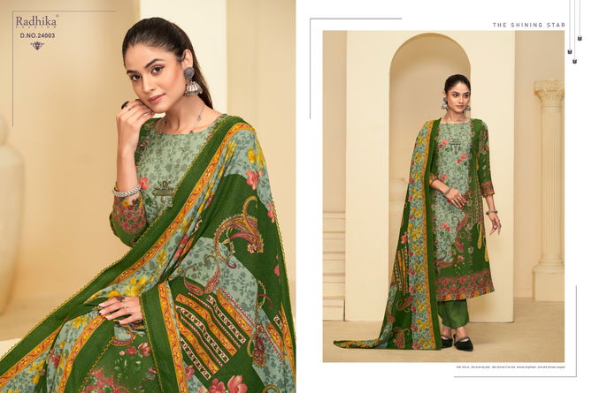 Radhika Sumyra Minaz Designer Printed Winter Dress Material Wholesale Price In Surat
